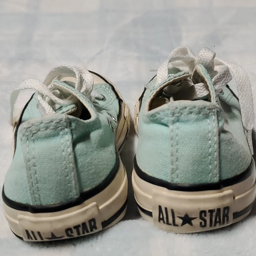 CONVERSE ALL STAR GIRLS BLUE SHOES SIZE 11 - Picture 4 of 12